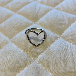 Heart Ring Sterling Silver SZ 7